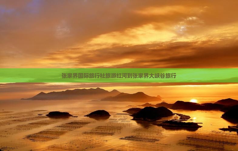 张家界国际旅行社旅游红河到张家界大峡谷旅行
