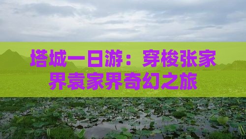 塔城一日游：穿梭张家界袁家界奇幻之旅