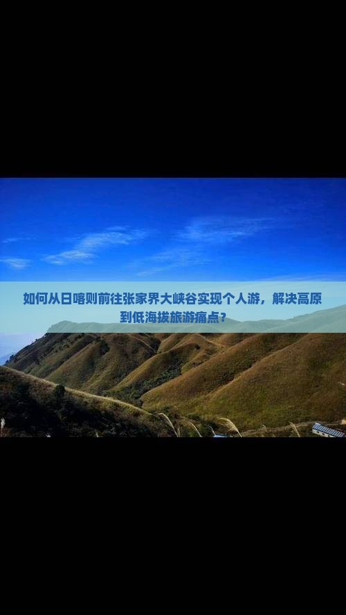 如何从日喀则前往张家界大峡谷实现个人游，解决高原到低海拔旅游痛点？