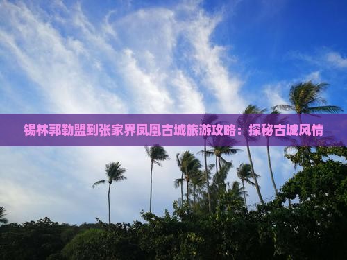 锡林郭勒盟到张家界凤凰古城旅游攻略：探秘古城风情