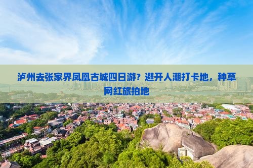 泸州去张家界凤凰古城四日游？避开人潮打卡地，种草网红旅拍地