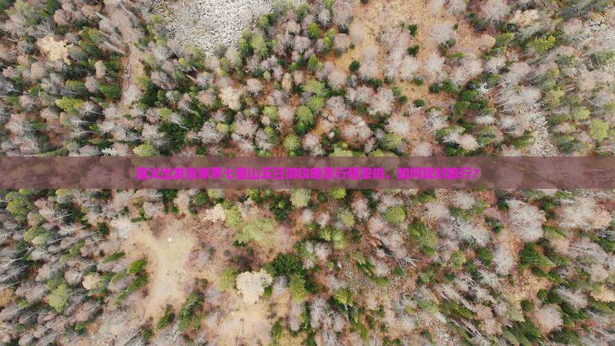 遵义出发张家界七星山五日游攻略及行程安排，如何规划旅行？