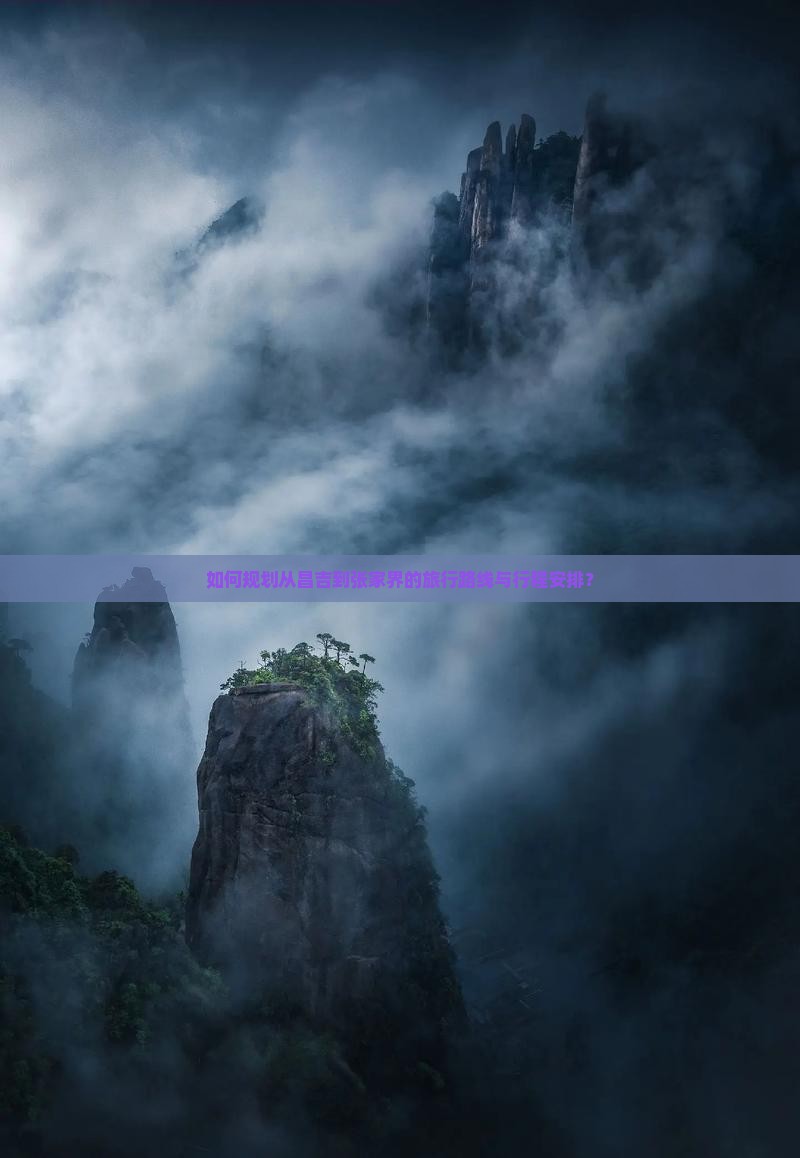 如何规划从昌吉到张家界的旅行路线与行程安排？