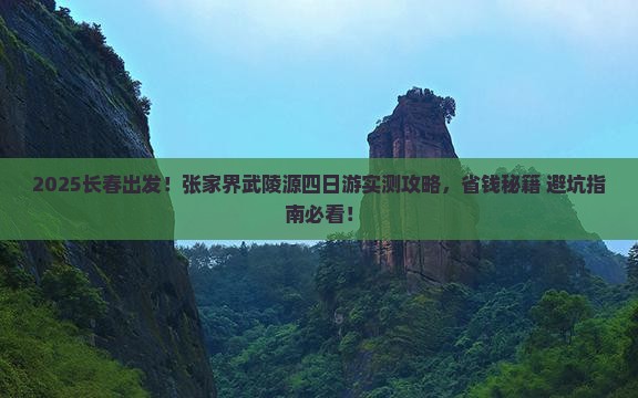 长春到张家界武陵源四日游