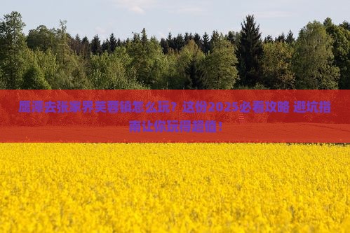 鹰潭去张家界芙蓉镇哪里玩