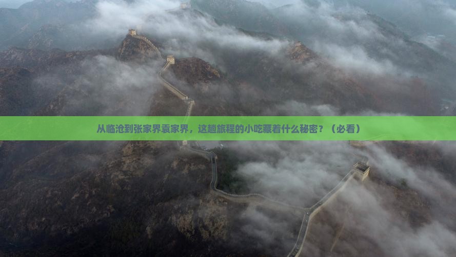 临沧到张家界袁家界旅游小吃