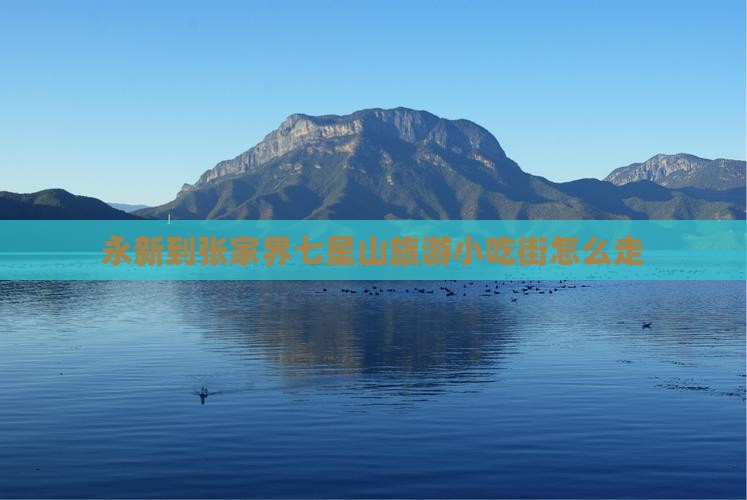 永新到张家界七星山旅游小吃
