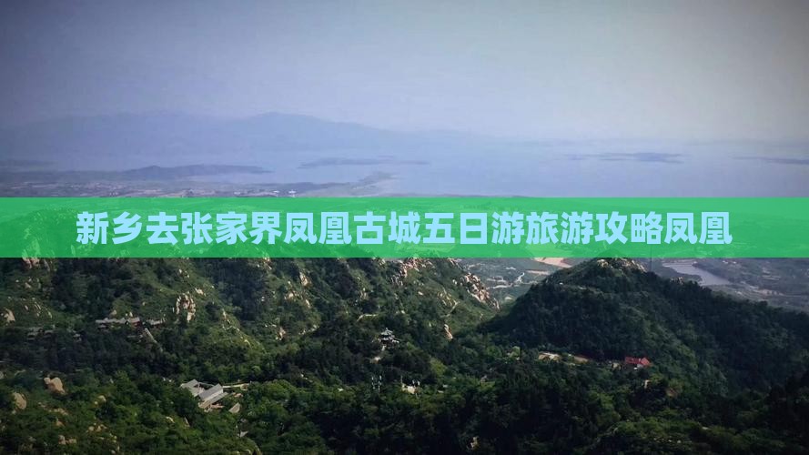 新乡去张家界凤凰古城五日游