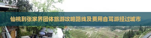 仙桃到张家界团体旅游