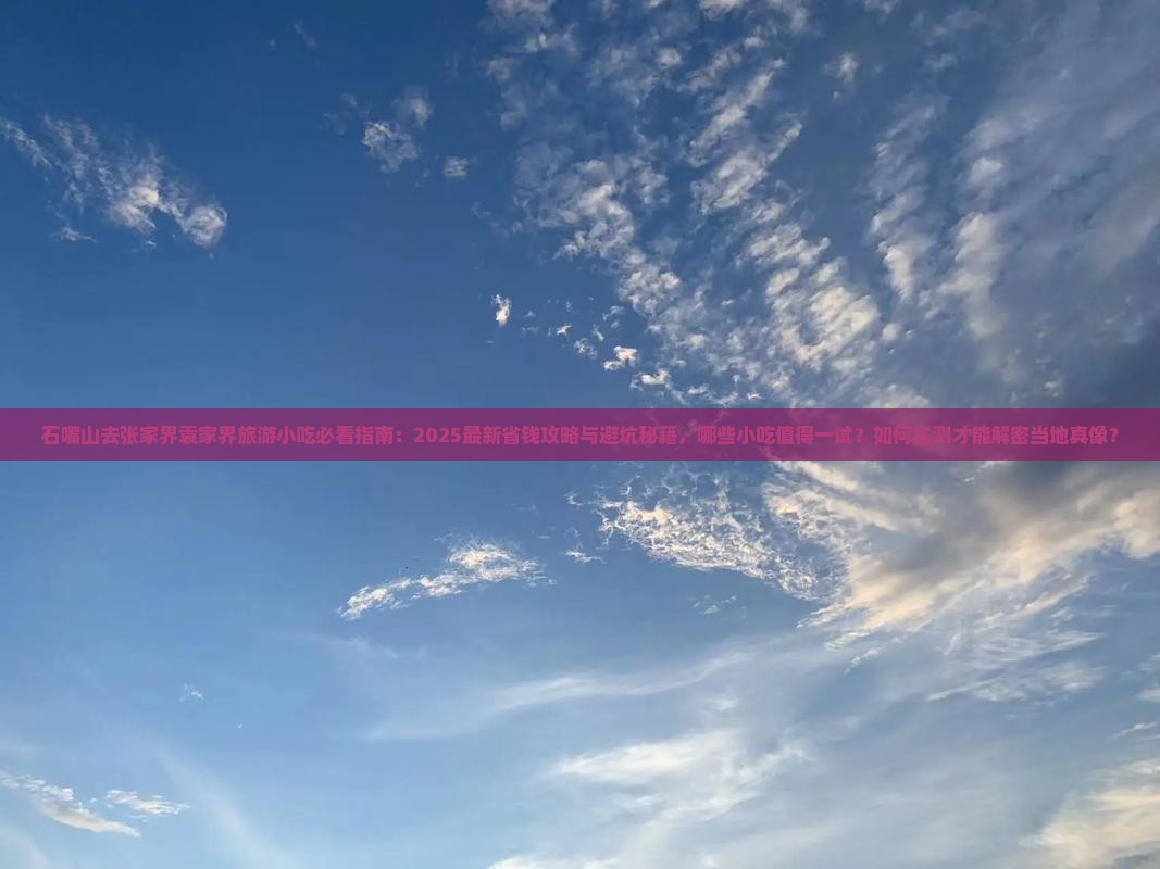 石嘴山去张家界袁家界旅游小吃
