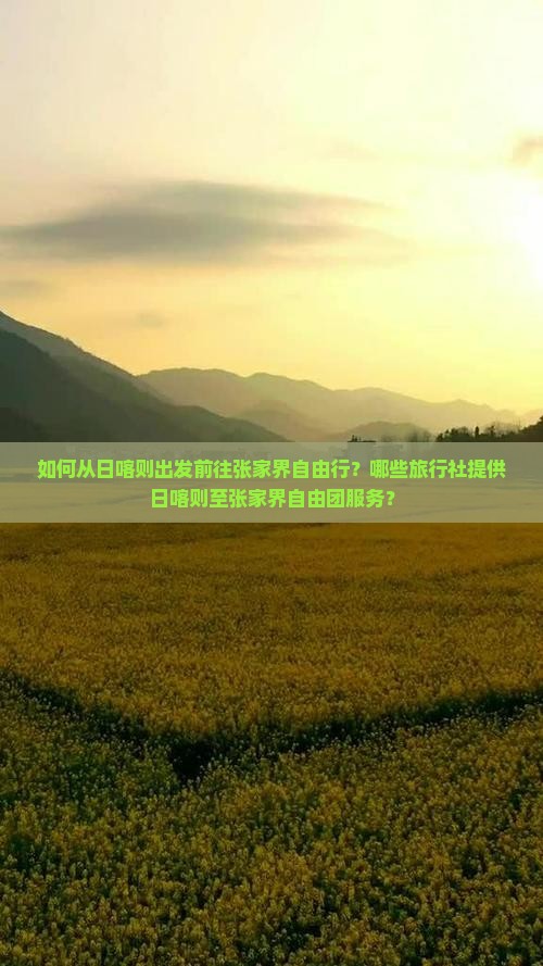如何从日喀则出发前往张家界自由行？哪些旅行社提供日喀则至张家界自由团服务？