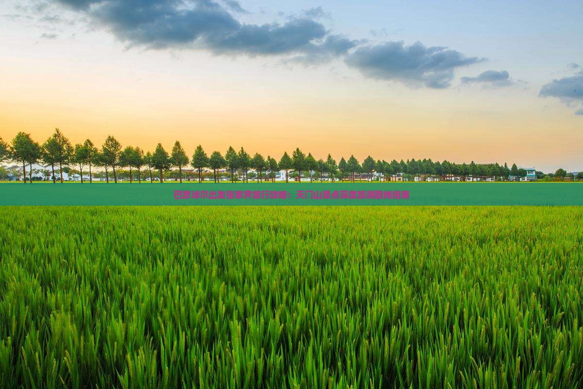 巴彦淖尔出发张家界旅行攻略：天门山景点深度旅游路线指南
