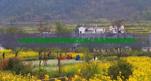 《佳木斯出发张家界凤凰古城七日深度旅游攻略》