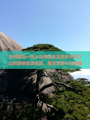 如何策划一条从钦州出发至张家界天门山的团体旅游线路，解决交通与住宿痛点，提升旅行体验？