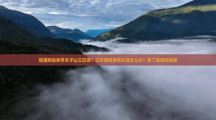 昭通到张家界天子山三日游？三天两晚费用太高怎么办？来了解避坑指南