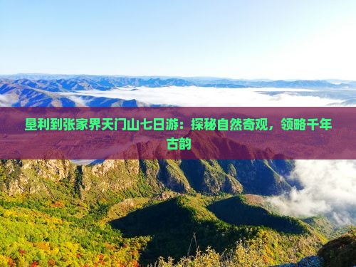 垦利到张家界天门山七日游：探秘自然奇观，领略千年古韵