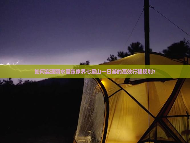 如何实现丽水至张家界七星山一日游的高效行程规划？