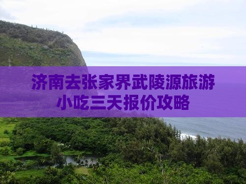 济南去张家界武陵源旅游小吃三天报价攻略