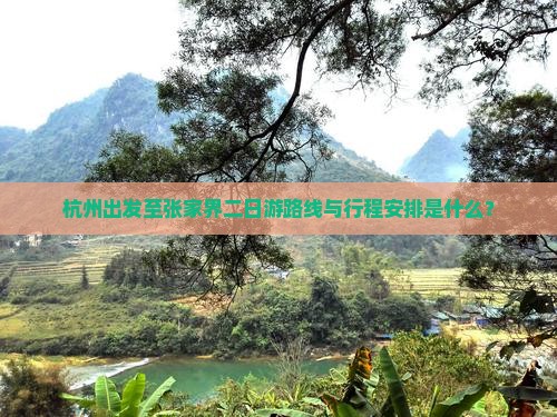 杭州出发至张家界二日游路线与行程安排是什么？