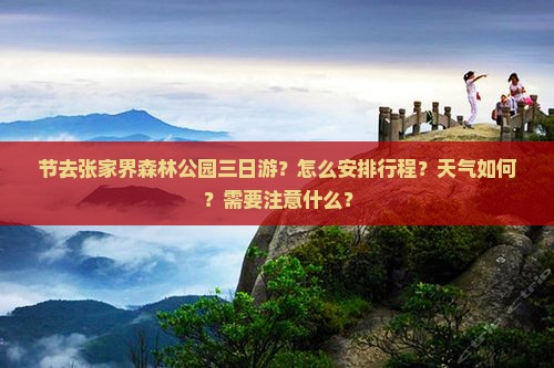 节去张家界森林公园三日游？怎么安排行程？天气如何？需要注意什么？