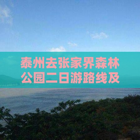 泰州去张家界森林公园二日游路线及费用