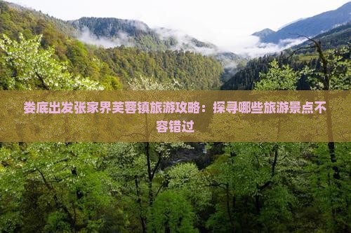 娄底出发张家界芙蓉镇旅游攻略：探寻哪些旅游景点不容错过