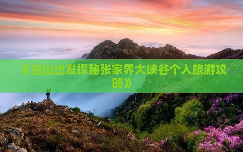 《白山出发探秘张家界大峡谷个人旅游攻略》