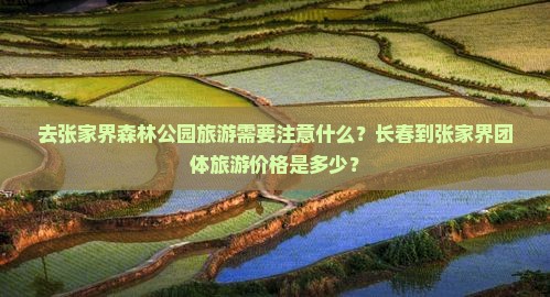 去张家界森林公园旅游需要注意什么？长春到张家界团体旅游价格是多少？
