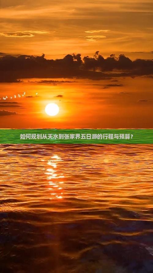 如何规划从天水到张家界五日游的行程与预算？