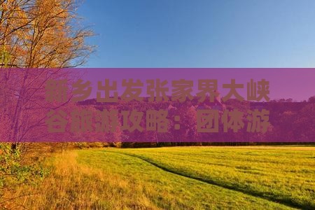 新乡出发张家界大峡谷旅游攻略：团体游指南
