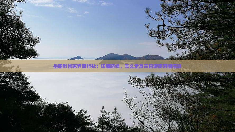 岳阳到张家界旅行社:详细路线、怎么走及三日游旅游团信息 岳阳到张家界旅行社:详细路线、怎么走及三日游旅游团信息
