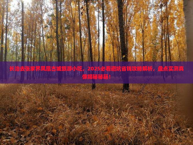 长治去张家界凤凰古城旅游小吃 长治去张家界凤凰古城旅游小吃