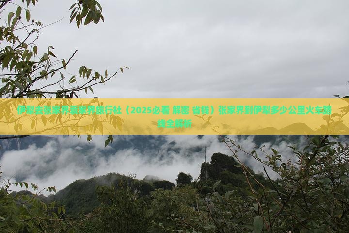 伊犁去张家界袁家界旅行社