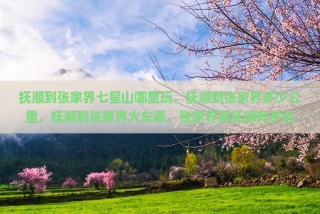 抚顺到张家界七星山哪里玩