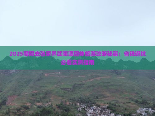 醴陵去张家界武陵源团体旅游