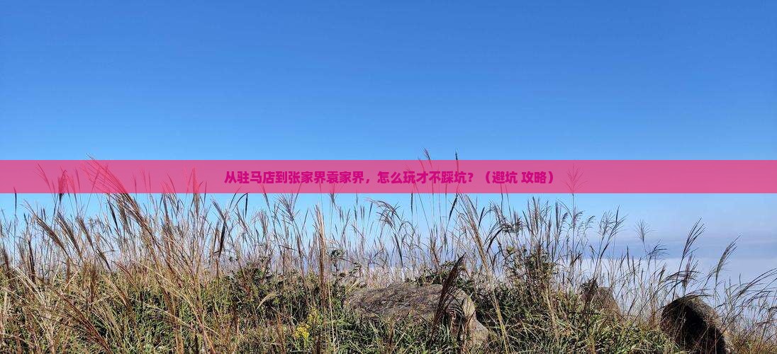 驻马店到张家界袁家界旅游