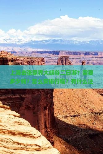 上海去张家界大峡谷二日游？需要多少钱？怎么安排行程？有什么注意事项？