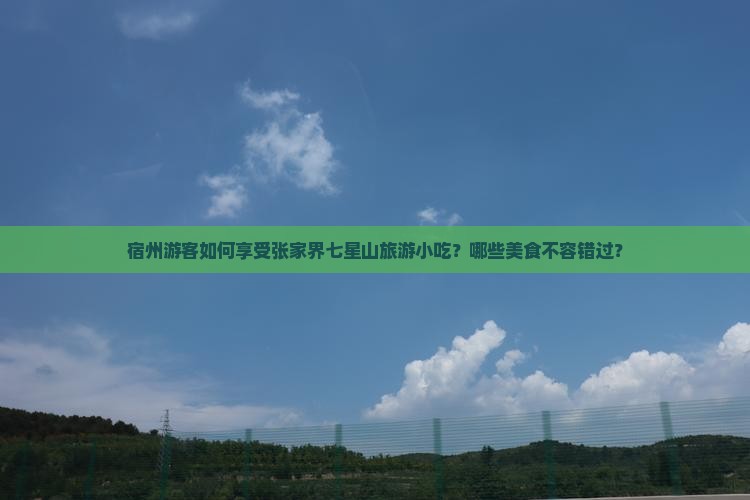 宿州游客如何享受张家界七星山旅游小吃？哪些美食不容错过？