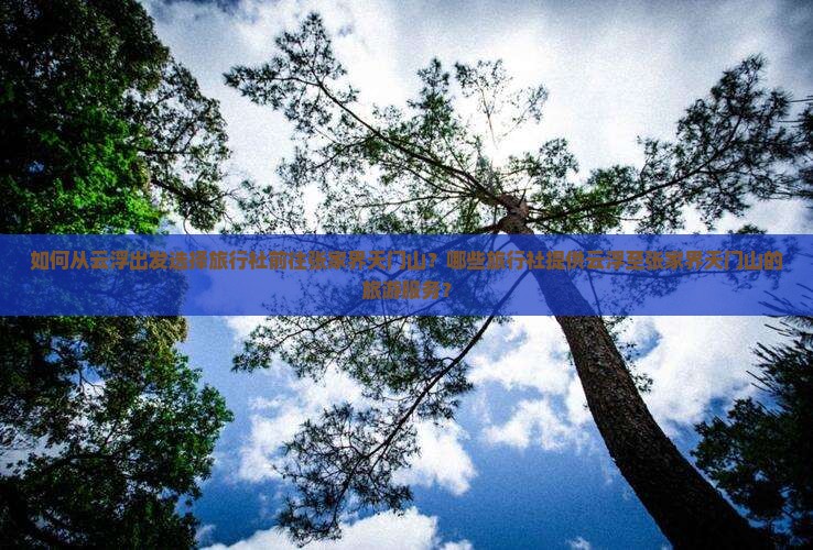 如何从云浮出发选择旅行社前往张家界天门山？哪些旅行社提供云浮至张家界天门山的旅游服务？