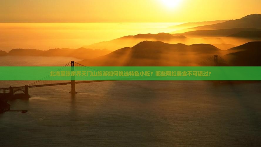 北海至张家界天门山旅游如何挑选特色小吃？哪些网红美食不可错过？