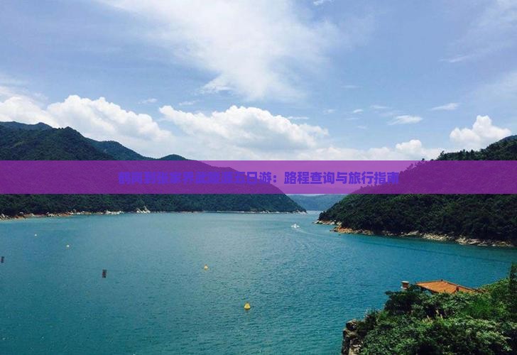 鹤岗到张家界武陵源五日游：路程查询与旅行指南