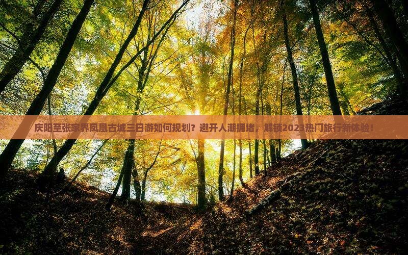庆阳至张家界凤凰古城三日游如何规划？避开人潮拥堵，解锁2023热门旅行新体验！