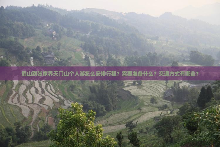 眉山到张家界天门山个人游怎么安排行程？需要准备什么？交通方式有哪些？