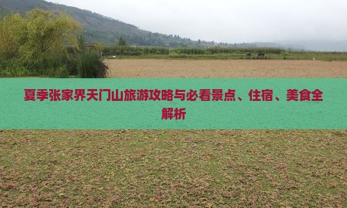 夏季张家界天门山旅游攻略与必看景点、住宿、美食全解析