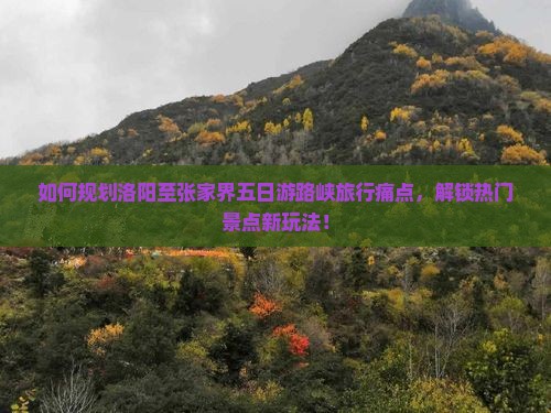 如何规划洛阳至张家界五日游路峡旅行痛点，解锁热门景点新玩法！