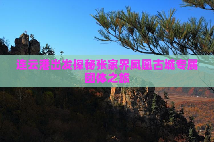 连云港出发探秘张家界凤凰古城专属团体之旅