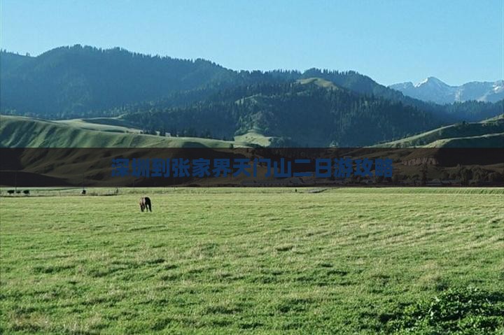 深圳到张家界天门山二日游攻略