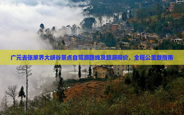 广元去张家界大峡谷景点自驾游路线及旅游报价，全程公里数指南