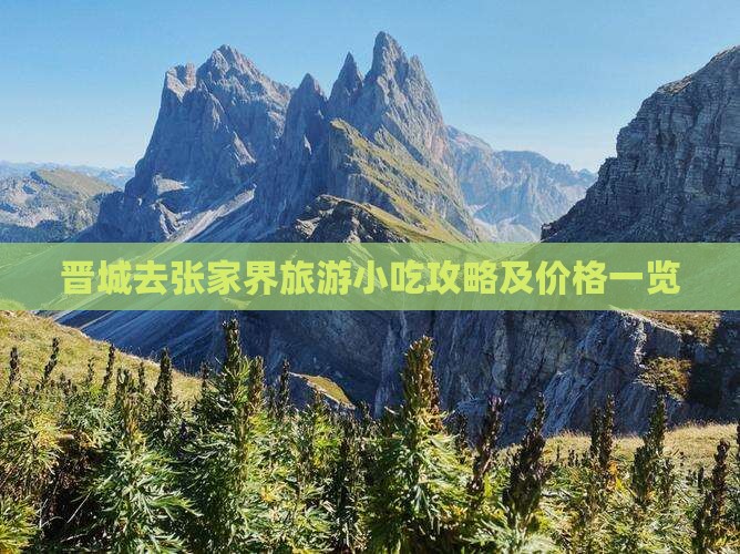 晋城去张家界旅游小吃攻略及价格一览 晋城去张家界旅游小吃攻略及价格一览