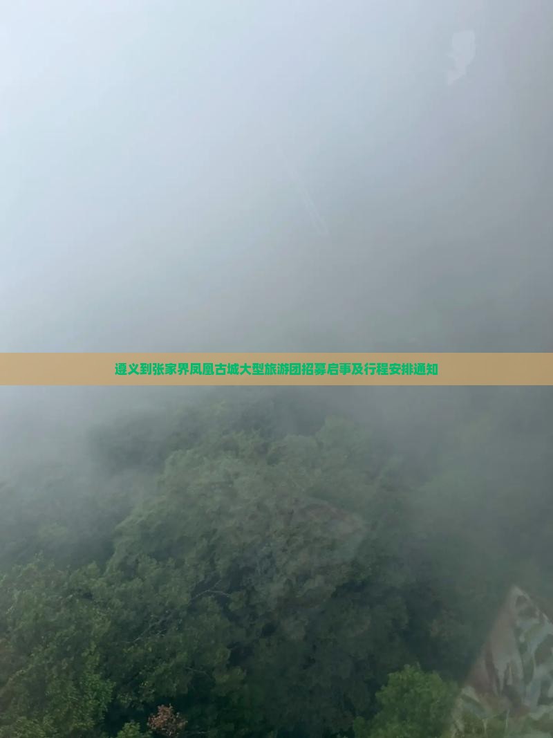 遵义到张家界凤凰古城大型旅游团招募启事及行程安排通知